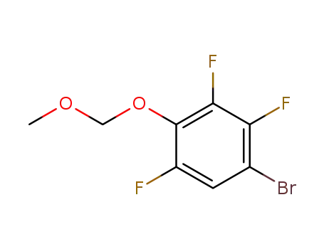 Molecular Structure of 851341-31-6 (Benzene, 1-bromo-2,3,5-trifluoro-4-(methoxymethoxy)-)