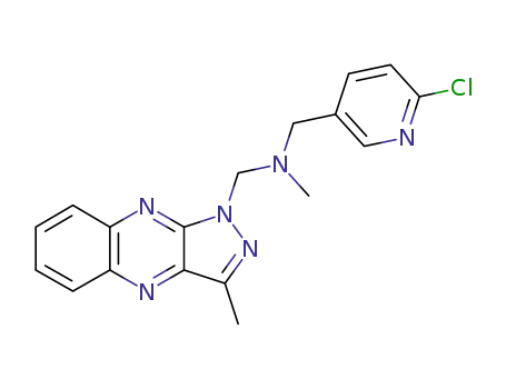 1-[N-(2-chloropyridin-5-ylmethyl)-N-methylamino]methyl-3-methyl-1H-pyrazolo[3,4-b]quinoxaline