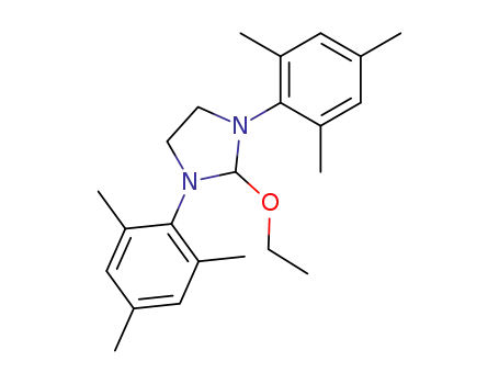 Molecular Structure of 465543-02-6 (Imidazolidine, 2-ethoxy-1,3-bis(2,4,6-trimethylphenyl)-)