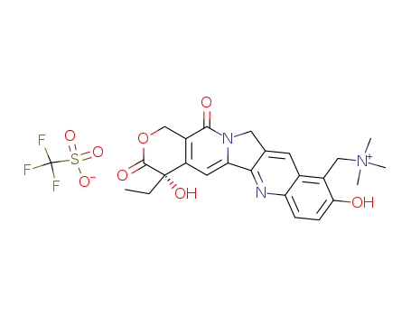 9-[(trimethylammonium)methyl]-10-hydroxy-20(S)-camptothecin triflate