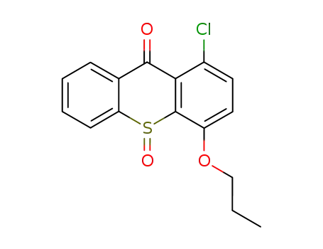 Molecular Structure of 591773-95-4 (9H-Thioxanthen-9-one, 1-chloro-4-propoxy-, 10-oxide)