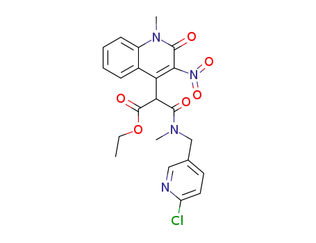ethyl 3-[N-(6-chloropyridin-3-ylmethyl)-N-methylamino]-2-(1-methyl-3-nitro-2-oxo-1,2-dihydroquinolin-4-yl)-3-oxopropanoate