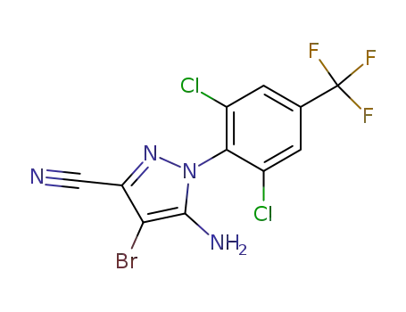 3-cyano-4-bromo-5-amino-1-(2,6-dichloro-4-trifluoromethylphenyl)-1H-pyrazole