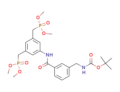 5-[3-(tert-butyloxycarbonylaminomethyl)benzoylamino]-m-xylylenebis(phosphonic acid) tetramethyl ester