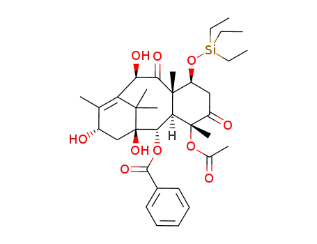 Benzoic acid (1S,2S,3R,4R,7S,8S,10R,13S)-4-acetoxy-1,10,13-trihydroxy-4,8,12,15,15-pentamethyl-5,9-dioxo-7-triethylsilanyloxy-tricyclo[9.3.1.03,8]pentadec-11-en-2-yl ester