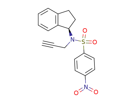 Benzenesulfonamide,
N-[(1R)-2,3-dihydro-1H-inden-1-yl]-4-nitro-N-2-propyn-1-yl-