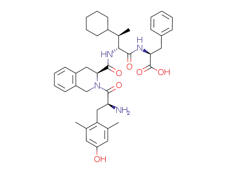 2-[2-({2-[2-amino-3-(4-hydroxy-2,6-dimethyl-phenyl)-propionyl]-1,2,3,4-tetrahydro-isoquinoline-3-carbonyl}-amino)-3-cyclohexyl-butyrylamino]-3-phenyl-propionic acid