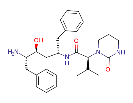 (2S,3S,5S)-2-amino-3-hydroxy-5-(2S-(2-oxotetrahydropyrimidin-2-yl)-3-methylbutanoyl)amino-1,6-diphenylhexane