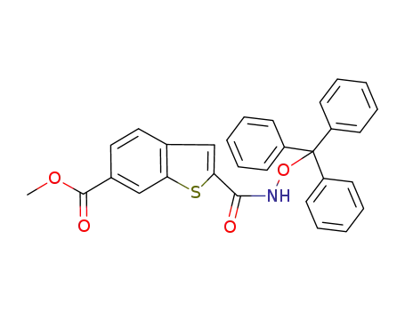 Benzo[b]thiophene-6-carboxylic acid,
2-[[(triphenylmethoxy)amino]carbonyl]-, methyl ester