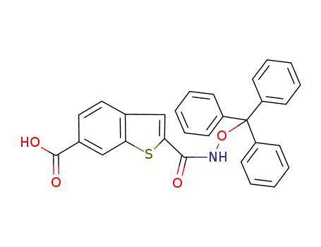 Benzo[b]thiophene-6-carboxylic acid,
2-[[(triphenylmethoxy)amino]carbonyl]-
