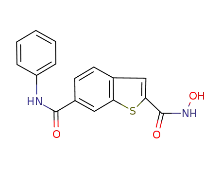 benzo[b]thiophene-2,6-dicarboxylic acid 2-hydroxyamide 6-phenylamide