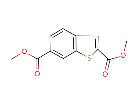 Molecular Structure of 850073-71-1 (dimethyl benzothiophene-2,6-dicarboxylate)