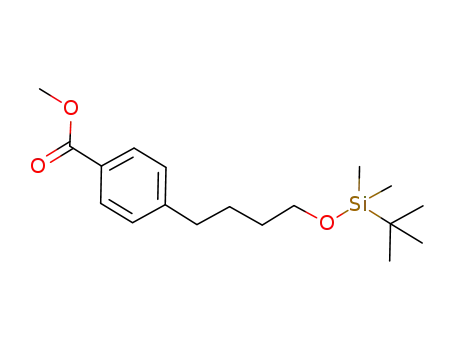 4-[4-(tert-butyldimethylsilanyloxy)butyl]benzoic acid methyl ester