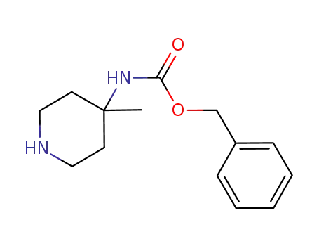 Molecular Structure of 236406-15-8 (4-BENZYLOXYCARBONYLAMINO-4-METHYL-PIPERIDINE)
