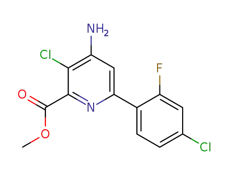 methyl 4-amino-3-chloro-6-(4-chloro-2-fluorophenyl)picolinate