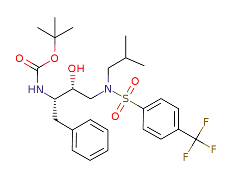 tert-butyl ((2S,3R)-3-hydroxy-4-((N-isobutyl-4-(trifluoromethyl)phenyl)sulfonamido)-1-phenylbutan-2-yl)carbamate