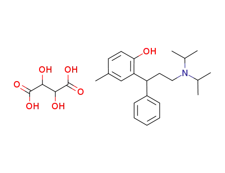 2-[3-[bis-(1-methylethyl)-amino]-1-phenylpropyl]-4-methylphenol tartrate