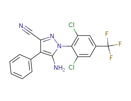 5-amino-1-(2,6-dichloro-4-(trifluoromethyl)phenyl)-4-phenyl-1H-pyrazole-3-carbonitrile