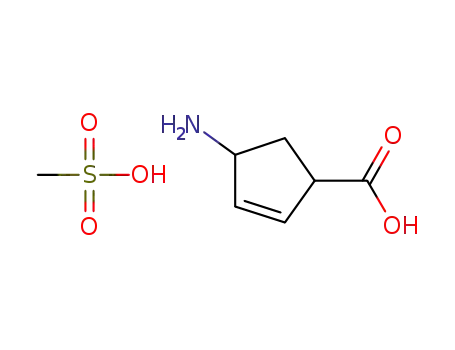 (+/-)-cis-4-amino-2-cyclopentene-1-carboxylic acid methanesulfonate