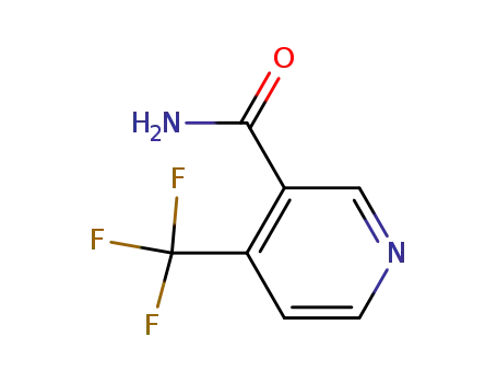 Molecular Structure of 158062-71-6 (4-(Trifluoromethyl)nicotinamide)