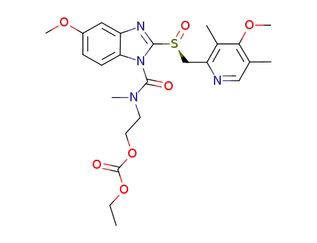 ethyl 2-[[[(S)-5-methoxy-2-[[(4-methoxy-3,5-dimethyl-2-pyridyl)methyl]sulfinyl]-1H-benzimidazol-1yl]carbonyl](methyl)amino]ethyl carbonate