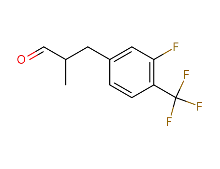 3-(3-fluoro-4-trifluoromethylphenyl)-2-methylpropanal