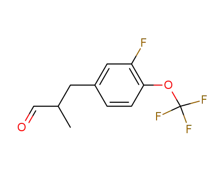 3-(3-fluoro-4-trifluoromethoxyphenyl)-2-methylpropanal