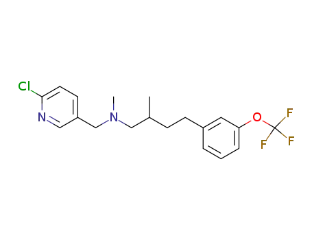 6-chloro-N-[2-methyl-4-(3-trifluoromethoxyphenyl)-butyl]-N-methyl-pyridin-3-ylmethylamine