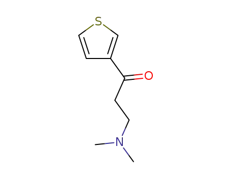 Molecular Structure of 100860-96-6 (1-PROPANONE, 3-DIMETHYLAMINO-1-(3-THIENYL)-)