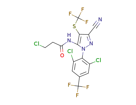 3-chloropropionylamino-1-(2,6-dichloro-4-trifluoromethylphenyl)-3-cyano-4-trifluoromethylthiopyrazole