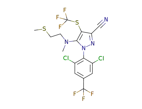 1-(2,6-dichloro-4-trifluoromethylphenyl)-3-cyano-5-(N-methyl-N-(2-methylthioethyl)amino)-4-trifluoromethylthiopyrazole