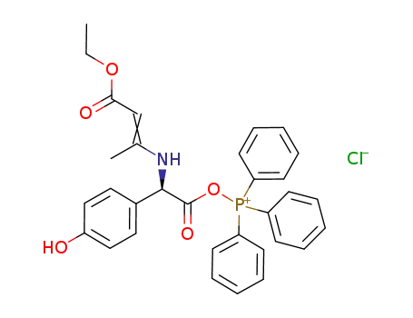 ((R)-(2-ethoxycarbonyl-1-methyl-vinylamino)-(4-hydroxyphenyl)-acetyloxy)-(triphenyl)phosphonium chloride