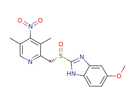 (S)-5-methoxy-2-[[(3,5-dimethyl-4-nitro-2-pyridinyl)methyl]sulfinyl]-1H-benzimidazole