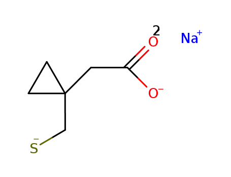 1-(mercaptomethyl)cyclopropane acetic acid disodium salt