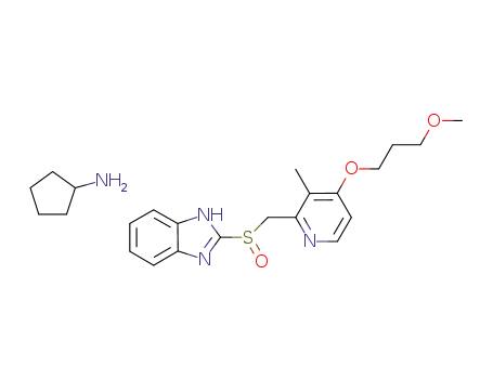 2-[{4-(3-methoxypropoxy)-3-methylpyridin-2-yl}methylsulfinyl]-1H-benzimidazole, cyclopentylamine salt