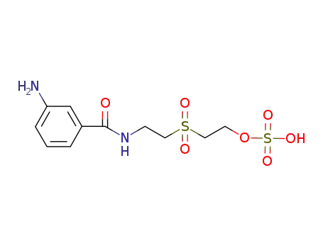 Molecular Structure of 121315-20-6 (2-[2-[(3-Aminobenzoyl)amino]ethylsulfonyl]ethyl hydrogen sulfate)