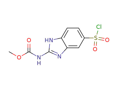 methyl N-[5-(chlorosulfonyl)-1H-benzimidazol-2-yl]carbamate