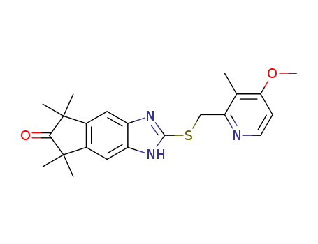 5,7-Dihydro-2-[(4-methoxy-3-methyl-2-pyridinyl)methylthio]-5,5,7,7-tetramethylindeno[5,6-d]imidazol-6(1H)-one