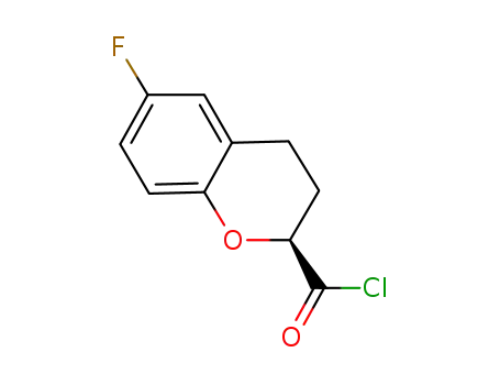 (+)-(S)-6-fluoro-3,4-dihydro-2H-1-benzopyran-2-carbonyl chloride