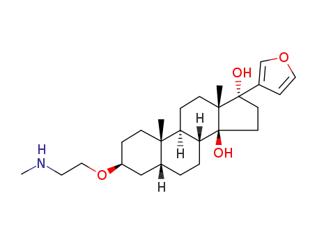 3β-(2-methylaminoethoxy)-17β-(3-furyl)-5β-androstane-14β,17α-diol