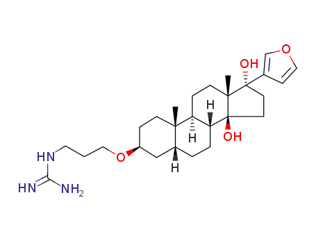 3β-(3-guanidinopropoxy)-17β-(3-furyl)-5β-androstane-14β,17α-diol