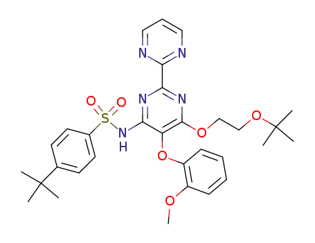 N-[6-[2-(1,1-dimethylethoxy)ethoxy]-5-(2-methoxyphenoxy)[2,2'-bipyrimidin]-4-yl]-4-(1,1-dimethylethyl)benzenesulfonamide