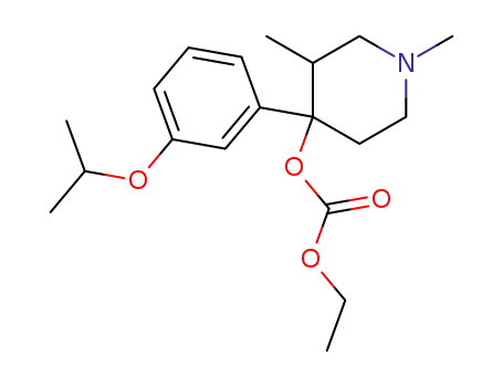 cis-(-)-carbonic acid ethyl 1,3-dimethyl-4-[3-(l-methylethoxy)phenyl]-4-piperidinyl ester