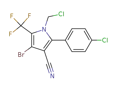 4-bromo-1-(chloromethyl)-2-(p-chlorophenyl)-5-(trifluoromethyl)pyrrole-3-carbonitrile