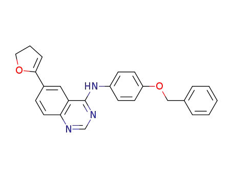 (4-Benzyloxy-phenyl)-(6-(2,3-dihydrofuran-5-yl)-quinazolin-4-yl)-amine