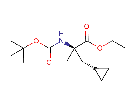(1R,2S)-ethyl 2-((tert-butoxycarbonyl)amino)[1,1′-bi(cyclopropane)]-2-carboxylate