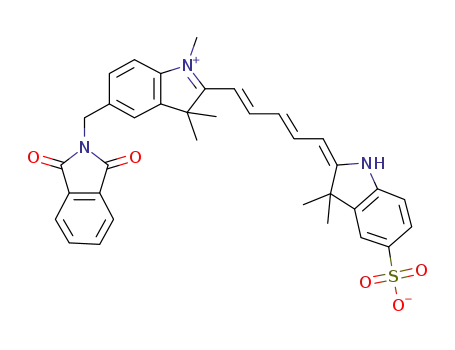 [(1E,3E)-5-(3,3-dimethyl-5-sulfo-1,3-dihydro-2H-indol-2-ylidene)-1,3-pentadienyl]-5-[(1,3-dioxo-1,3-dihydro-2H-isoindol-2-yl)methyl]-1,3,3-trimethyl-3H-indolium