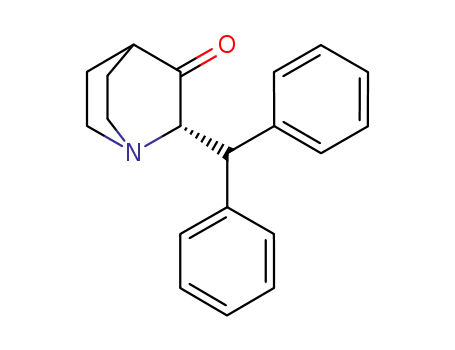 (S)-2-diphenylmethylquinuclidin-3-one