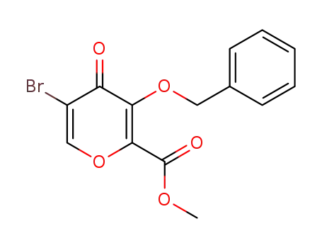 3-benzyloxy-5-bromo-4-oxo-4H-pyrane-2-carboxylic acid methyl ester