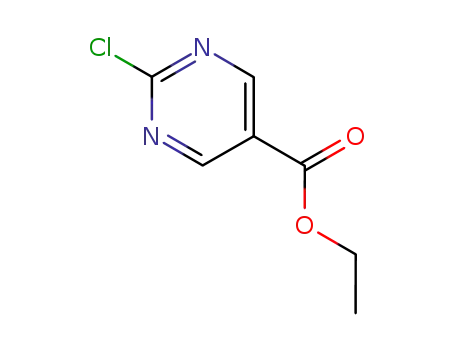 Molecular Structure of 89793-12-4 (ETHYL 2-CHLOROPYRIMIDINE-5-CARBOXYLATE)